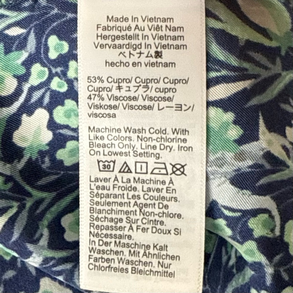 J. Crew Button-front midi dress‎ in fauna floral - Picture 12 of 13
